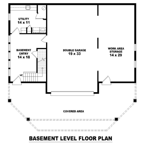 Basement Level image of Hillside Escape House Plan Basement Level image of Hillside Escape House Plan